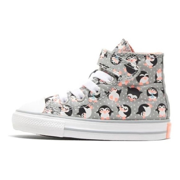 Converse CTAS 1V Penguin Tundra Print High Top Shoe infant size 3 - Picture 1 of 10